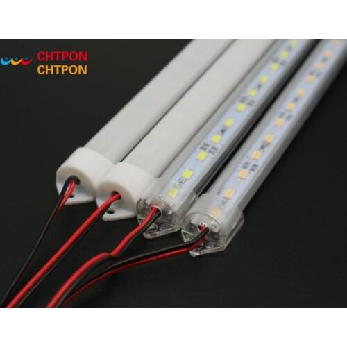 5PCS X 50cm DC12V SMD 5630 36led LED Hard Rigid LED Strip Bar Light Aluminium shell +pc cover LED Bar Light 5630