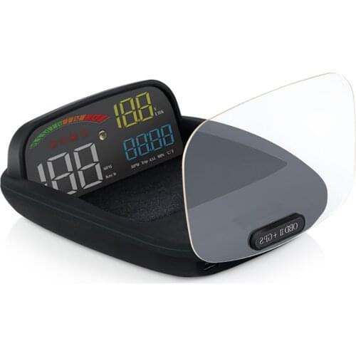 Car Head Up Display HD Universal Monitor For Vehicle OBD2+GPS HUD Head-up Display Car Electronics