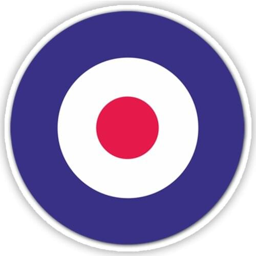 B0630# Self-adhesive Decal British Aircraft Insignia Car Sticker Waterproof Auto Decors on Bumper Rear Window Motorcycle Laptop