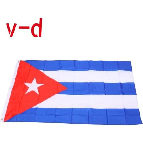 Free shipping xvggdg 90 x 150cm Cuba flag Banner Hanging National flag Cuba Home Decoration flags