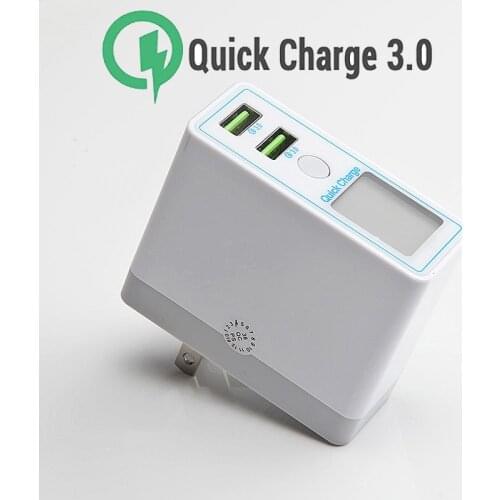 Quick Charge 3.0 USB Charger, QC 3.0 Wall Charger Adapter USB Fast Charge for Xiaomi iPhone Samsung