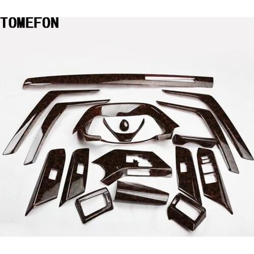 For Toyota RAV4 RAV 4 2013-2015 Special Brown Paint Front Steering Wheel Air Vent Window Switch Inner Door Interior 17pcs