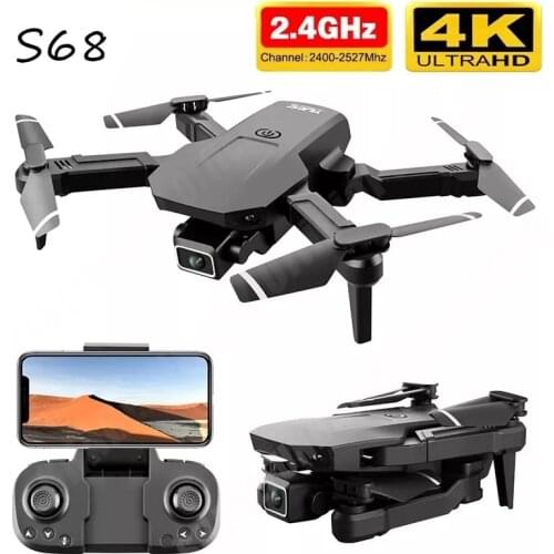2021 New S68 Mini Drone 4K HD Wide Angle Dual Camera WiFi FPV Drone RC Quadcopter Height Keep Dron Helicopter Toy