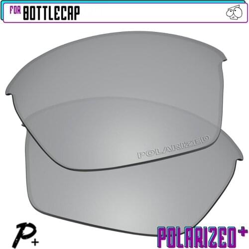 EZReplace Polarized Replacement Lenses for - Oakley Bottlecap Sunglasses - Silver P Plus