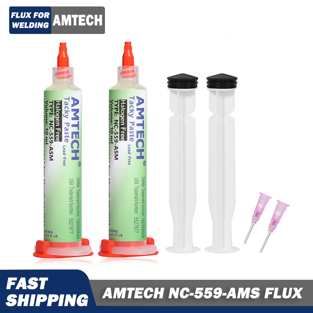 100% Original AMTECH NC-559-ASM 10cc Flux for Soldering Smd Solder Paste Solder Paste 183 Soldering Kit
