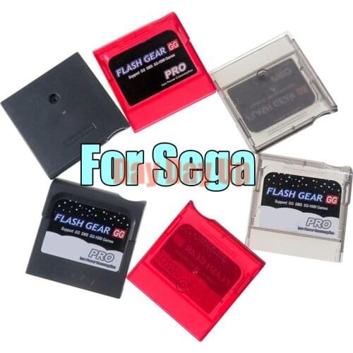 1pcs For Sega Game Gear GG Cartridge Card With Micro SD Push Slot 2021 Flash Card Game Card Housing Shell Box Case