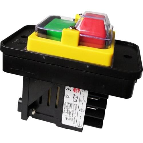 KEDU KJD11 JD3 Waterproof Industrial Pushbutton Switches 8Pin Uc 24V Single Phase and 3 Phase Electromagnetic Push Button Switch