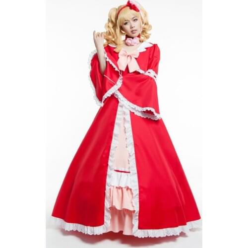 Black Butler Elizabeth Midford Costume Cosplay Halloween Costumes for Women Custom Made Any Size Free Shipping