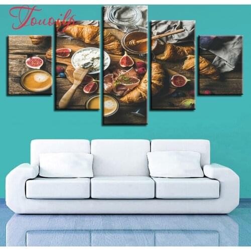 5D Diy Food Honey And Bread spuare&round diamond painting crystal 5d diamond embroidery diy crystal painting cross stitchsets