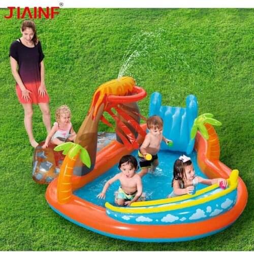 Inflatable Swimming Pool Simulation Volcano Eruption Spray Water Pools Summer Water Party Paddling Bathtub Games For Children