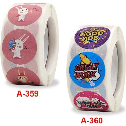 New roll up childrens reward sticker decoration gift series sticker label