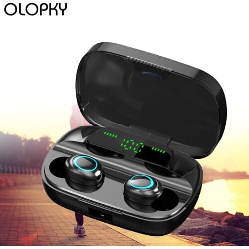 New Wireless Earphones LED Display TWS Wireless Bluetooth Earphone HIFI Stereo Earbuds Gaming Headset With Mic Noise Canceling
