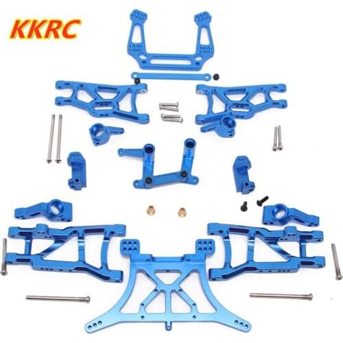 Aluminum Alloy Upgrade parts Seat C Steering Cup Swing Arm Steering Group Shock Absorber For 1/10 RC Car TRXXAS SLASH 2WD