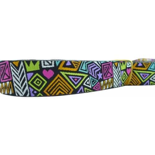 10 Meters 7/8'' 22mm Abstract Tribal Pattern Dog Collar Woven Jacquard Ribbon
