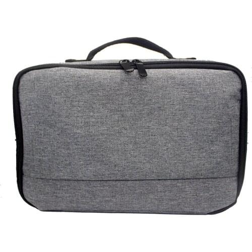 Portable Grey Projector Storage Bag Case Universal Carrying Bag Travel Storage Organizer for Projectors and Accessories