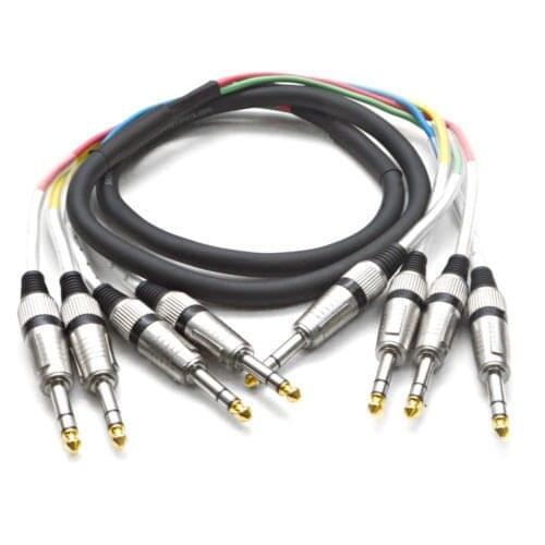 Details about Seismic Audio NEW 4 CHANNEL TRS SNAKE CABLE - 5 Feet -Pro Audio Patch