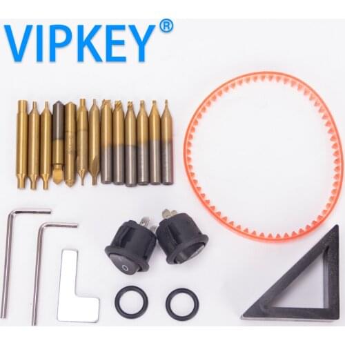 Full set spare part key milling cutter drill bits for 998C key machine locksmith tools