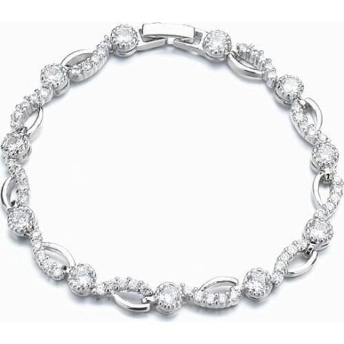 AAA zircon inlaid geometric shapes simple and fashionable jewelry factory direct sales personalized jewelry accessories