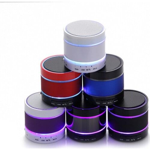 S09 Wireless Mini Bluetooth Speaker Subwoofer Hands Free Altavoces Support TF Card LED Speaker Altavoz Bluetooth Audio Receiver