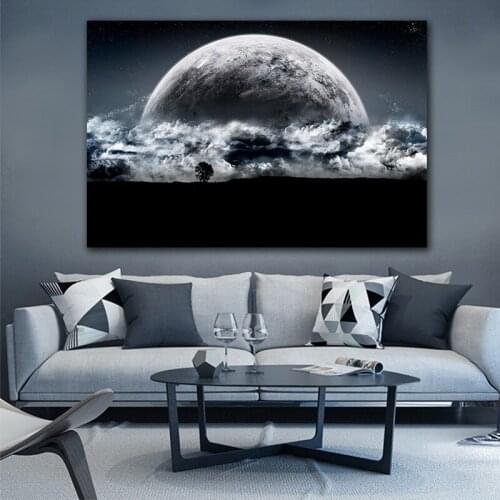 Sci Fi Wall Picture Landscape Canvas Painting HD Print Planet Painting Home Decoration Painting on Canvas Artwork