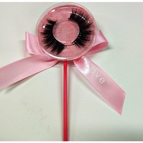 Seashine 10 pairs a lot Hot Style Mink Eyelash With Colorful Lollipop Package High Quality Wholesale Price For Free Shipping