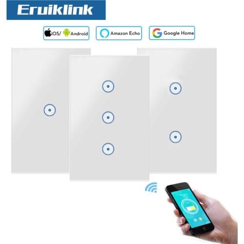 Smart Home US Wifi Light Switch Wireless Wall Interruptor Touch Control WiFi Switch Compatible With Alexa Google Home IFTTT