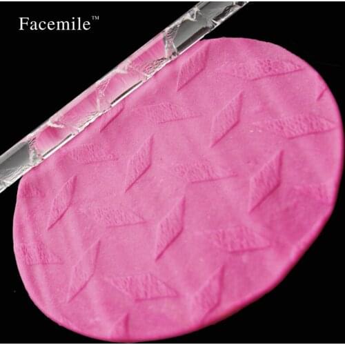 Texture Fondant Embossing Tools Cake Acrylic Rolling Pin Cupcake Decoration Craft Pastry Tools