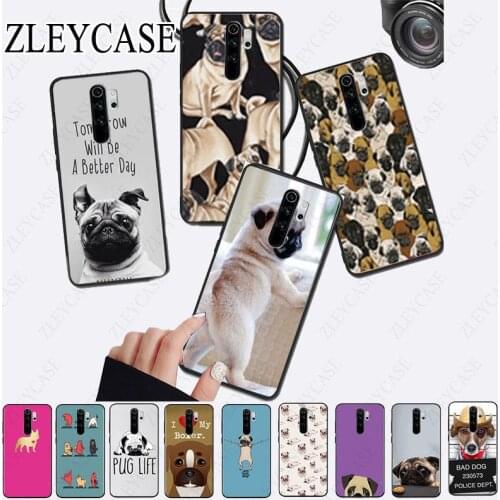 Pug dog animal Phone Cover for redmi note8pro note7 note5 note6pro 7 7A 8 8A Note8T note9s note9pro Cellphones