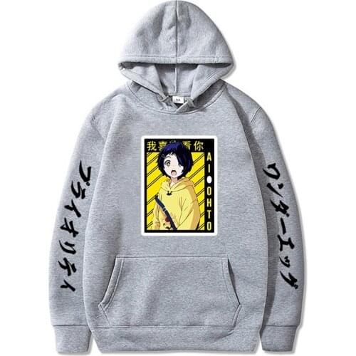 Wonder Egg Priority Anime Hoodies Men Japanese Autumn Unisex Hooded Casual Pullovers Comfortable Sweatshirts Tops for Women Men