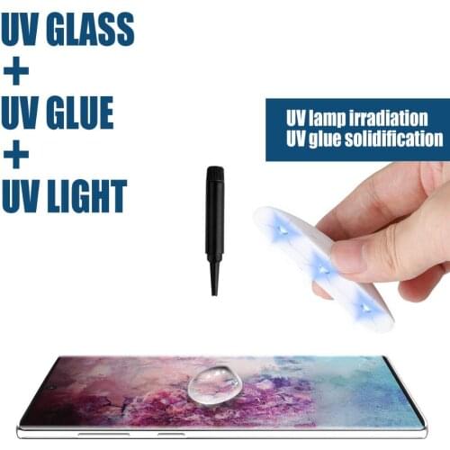 9D UV Nano Liquid Curved Edge Tempered Glass For Samsung Galaxy S7 Edge S8 S9 Plus Note 8 9 10 Pro Note10 Plus Screen Protector