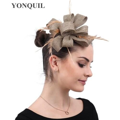 Ladies Fasion Party Tea Fascinators Hat Hair Accessories For Women Elegant Headwear Headbands Feathers Party Show Headdress