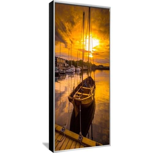 No Frame 1 Panel Seascape And Boat With HD Large Print Canvas Painting For Living Room Home Decoration Unique Gift Wall Picture