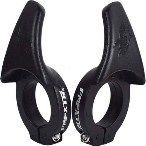 1 Pair Mountain Bike Rest Sub-handle Bicycle Thumb Force Grip Pair Of Lightweight Plastic Non-slip Handles And Lock Ring Kit