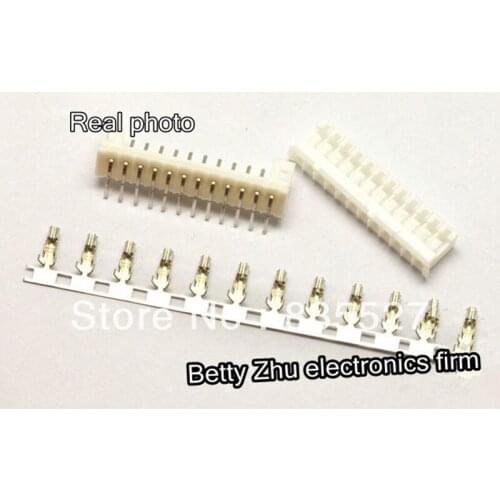 100pcs/lot PH2.0-12P 12PIN terminal block 2.0MM pitch connector : plug + plastic bending needle socket + terminal
