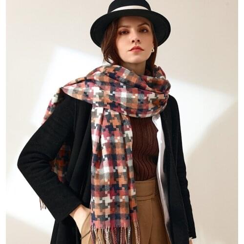 2021 Winter Scarf Women Warm Foulard Solid Scarves Fashion Casual Scarfs Cashmere Bufandas Hombre