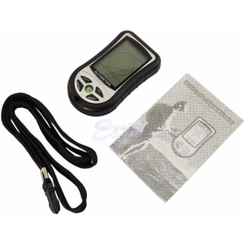 8 In 1 LCD Digital Compass Altimeter Barometer Thermo Calendar Clock Temperature W15