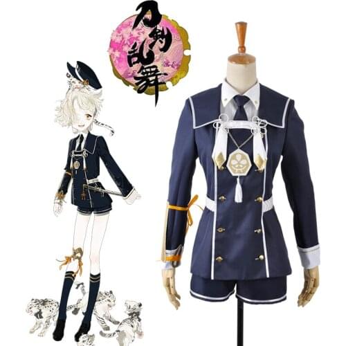 Anime Touken Ranbu Online Gokotai Game Cosplay Costume Women Halloween Carnival Party Uniform Brand New