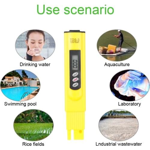 Digital LCD TDS Meter Pen Of Tester Accuracy 0.1 Aquarium Pool Water Wine Automatic Calibration Water Quality Test Tool