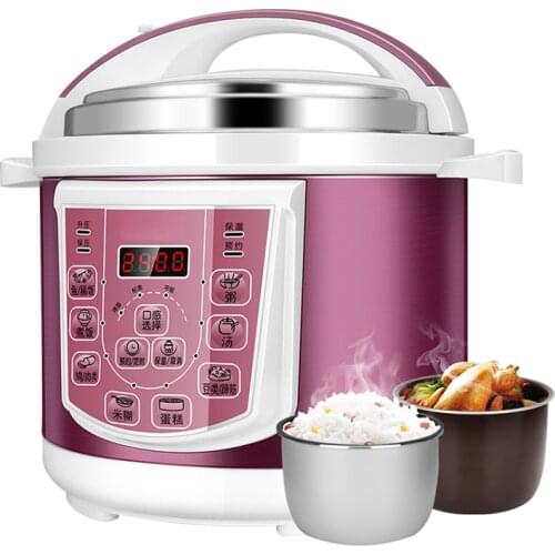 DMWD 220V 5L Home Electric Pressure Cooker Rice Cooker Stew Pot 8 Menu Soup Porridge Paste Cake Maker Kitchen Appliances