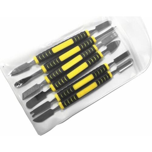 Dual Ends Metal Spudger 6pcs Hand Tool Set for IPhone IPad Tablet Mobile Phone Prying Opening Repair Tool Crowbar Disassemble