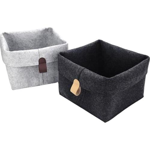 Home Office Storage Key Accessory Basket Small Plant Pot Holder Cute Felt Bag Table Multifunction Container Decor 26.5*23cm