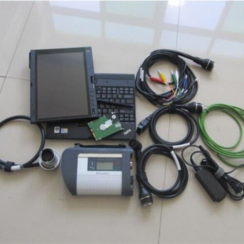 Mb Star C4 2021 with Software Hdd 320gb Windows10 Laptop x200t Touch Screen Full Set Cables Diagnose for 12v 24v