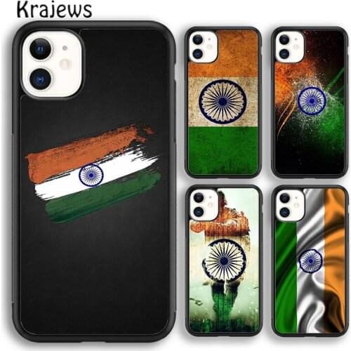 Krajews Indian Flag Soft Phone Case Cover For iPhone 5s 6s 7 8 plus X XR XS 11 12 pro max Samsung Galaxy S8 S9 S10 Plus