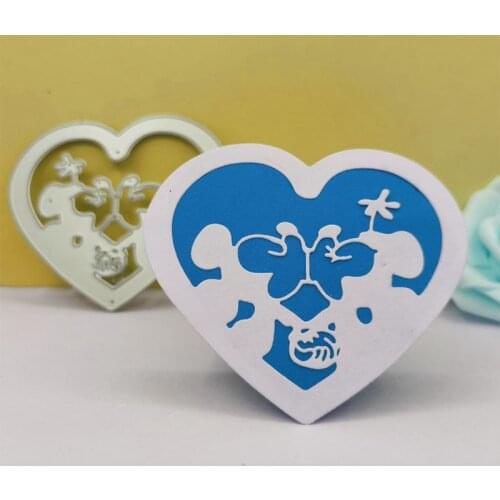 Mouse Love Metal Cutting Dies Scrapbooking Embossing Folders for Card Making Craft DIY Clear Stamps and Slimline Die Cut Molds