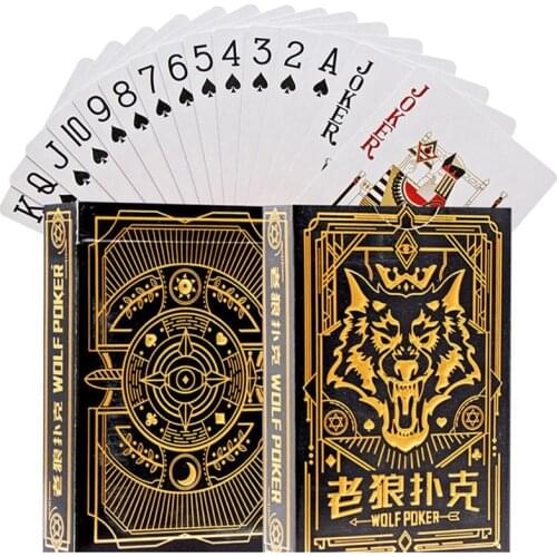 Werewolves Poker Card Hot Stamping Process Blue Core Paper Deck Of Cards Playing Cards Board Game Travel Games