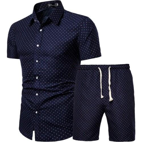 New 3D Print Mens Short-sleeved Shirt Chinese Wind-print Shirt Set Multi-colored Plus Size Shirt for Men Clothing Outfit Set