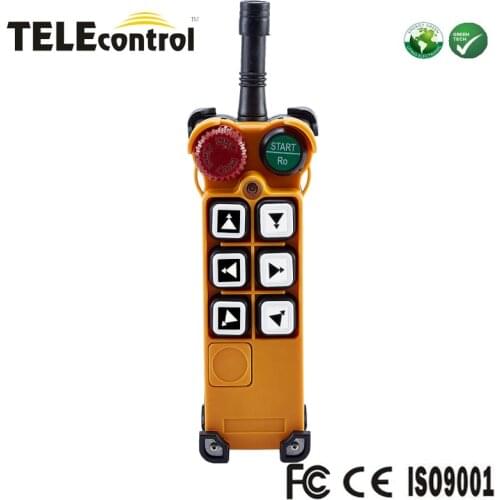 Professional leading manufacturer F26-C3 6 push buttons double speed hoist crane radio remote push button switch transmitter
