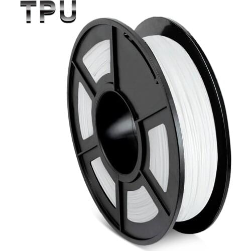 TPU Flexible 3D Printer Filament Fast Delivery 0.5KG 1.75mm Soft Non-toxic plastic filament for Shoes Toy Phone Case Printing