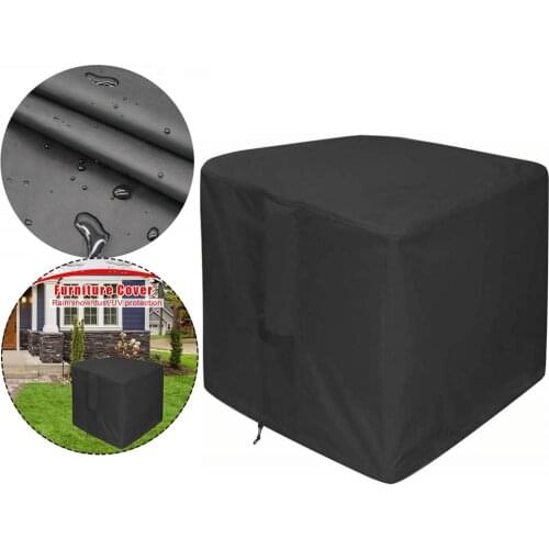 420d Oxford Cloth Square Brazier Cover Patio Furniture Cover Waterproof Windproof Table Cover Fire Pit Cover Protector