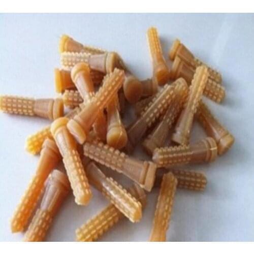 100 pcs 9.5 cm Poultry Plucking Fingers Hair Removal Machine Glue Stick Chicken Plucker Beef tendon material corn rod